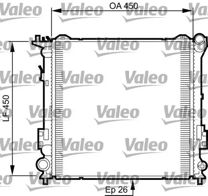 Handler.Part Radiator, engine cooling Valeo 735504 1