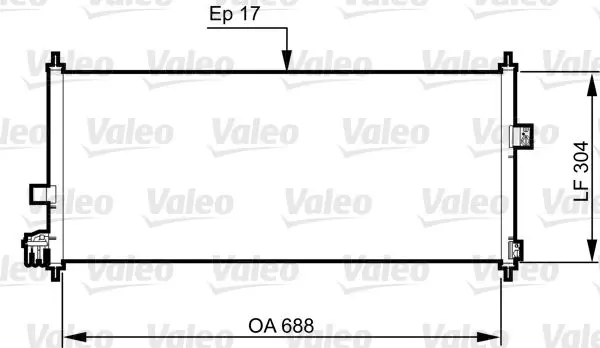 Handler.Part Condenser, air conditioning Valeo 814328 1