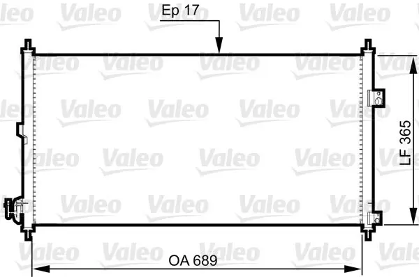 Handler.Part Condenser, air conditioning Valeo 814331 1