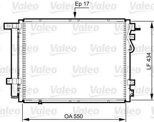 Handler.Part Condenser, air conditioning Valeo 814352 1