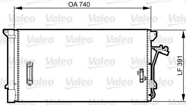 Handler.Part Condenser, air conditioning Valeo 817838 1