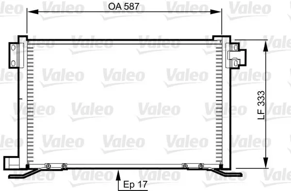 Handler.Part Condenser, air conditioning Valeo 818991 1