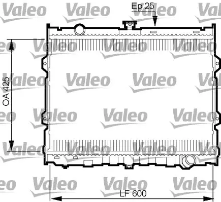 Handler.Part Radiator, engine cooling Valeo 734784 1