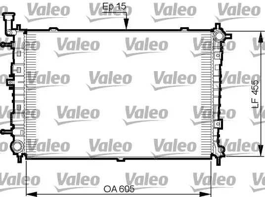 Handler.Part Radiator, engine cooling Valeo 735516 1