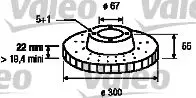 Handler.Part Brake disc Valeo 186465 1