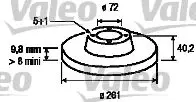 Handler.Part Brake disc Valeo 186458 1