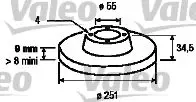 Handler.Part Brake disc Valeo 186452 1