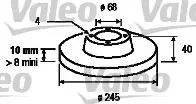 Handler.Part Brake disc Valeo 186292 1