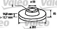 Handler.Part Brake disc Valeo 186254 1