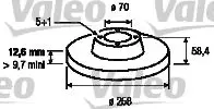 Handler.Part Brake disc Valeo 186192 1