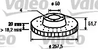 Handler.Part Brake disc Valeo 186149 1