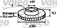 Handler.Part Brake disc Valeo 186116 1