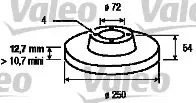 Handler.Part Brake disc Valeo 186110 1