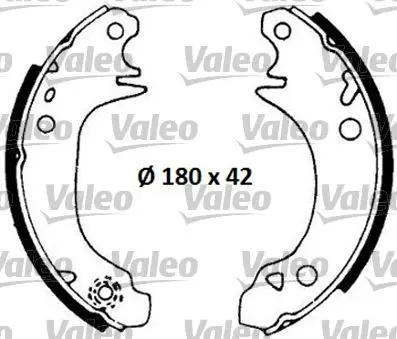 Handler.Part Brake shoe set Valeo 553622 1