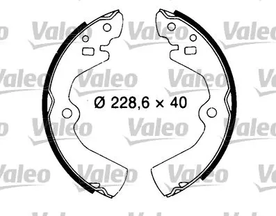 Handler.Part Brake shoe set Valeo 553689 1