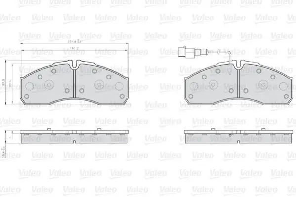 Handler.Part Brake pad set, disc brake Valeo 873160 2