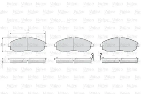 Handler.Part Brake pad set, disc brake Valeo 872537 1