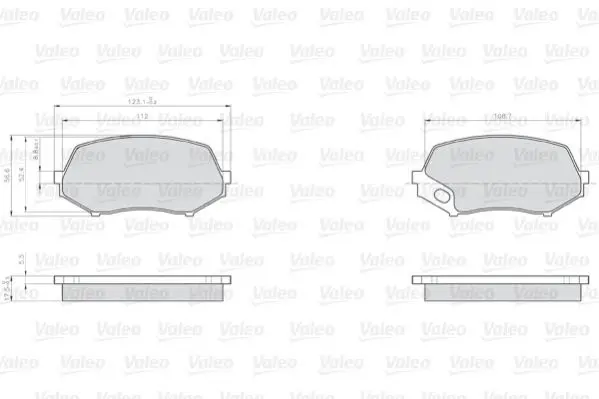 Handler.Part Brake pad set, disc brake Valeo 872240 1