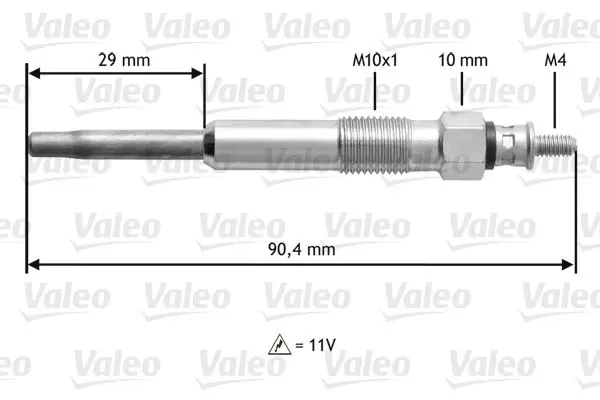 Handler.Part Glow plug Valeo 345101 1