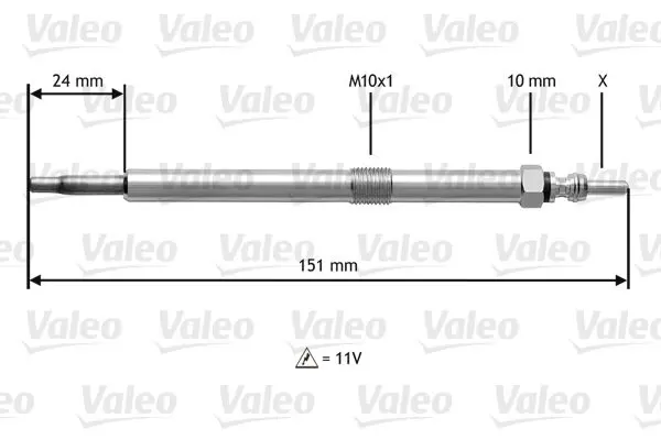 Handler.Part Glow plug Valeo 345120 1