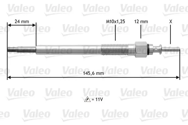 Handler.Part Glow plug Valeo 345133 1