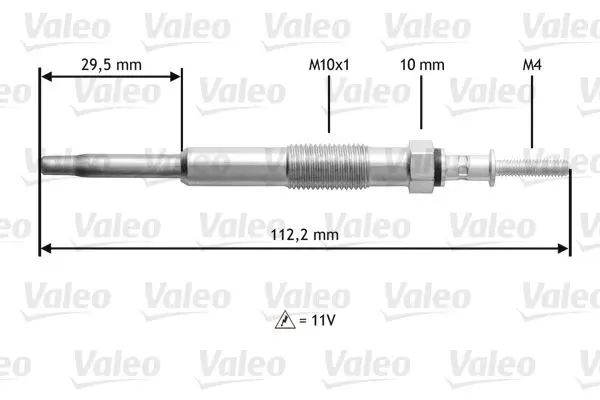 Handler.Part Glow plug Valeo 345135 1