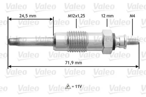 Handler.Part Glow plug Valeo 345140 1