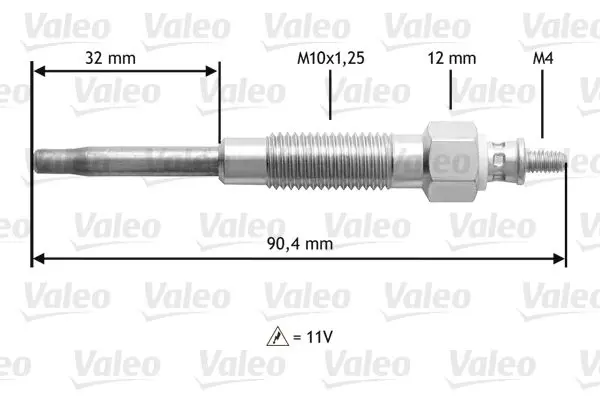 Handler.Part Glow plug Valeo 345141 1