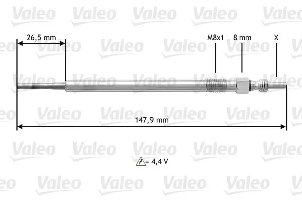 Handler.Part Glow plug Valeo 345142 1