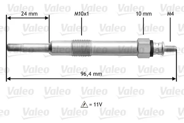 Handler.Part Glow plug Valeo 345150 1