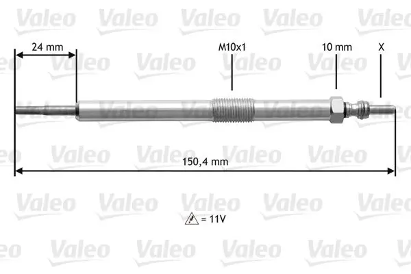 Handler.Part Glow plug Valeo 345153 1