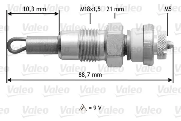 Handler.Part Glow plug Valeo 345156 1