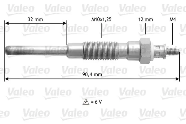 Handler.Part Glow plug Valeo 345158 1