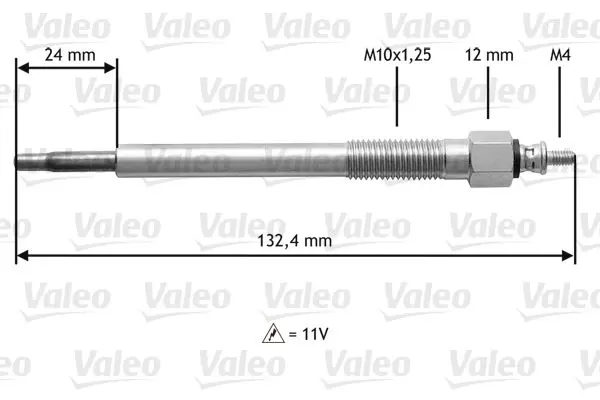 Handler.Part Glow plug Valeo 345163 1