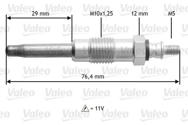 Handler.Part Glow plug Valeo 345170 1