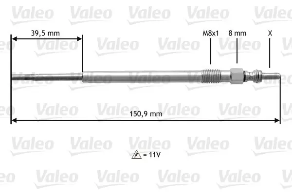 Handler.Part Glow plug Valeo 345174 1