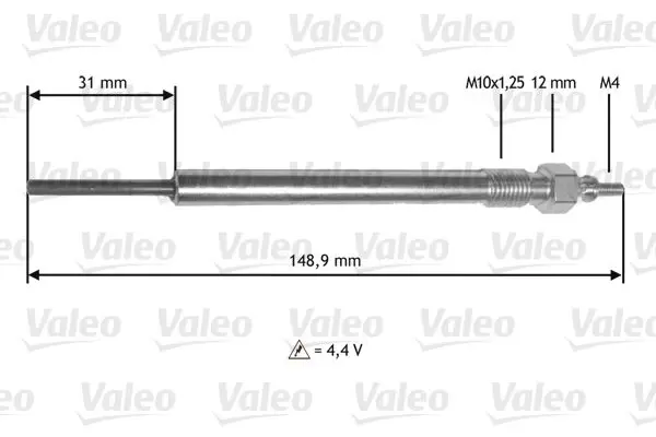 Handler.Part Glow plug Valeo 345182 1