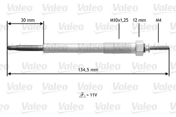 Handler.Part Glow plug Valeo 345185 1