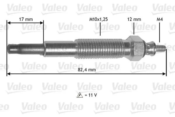 Handler.Part Glow plug Valeo 345199 1