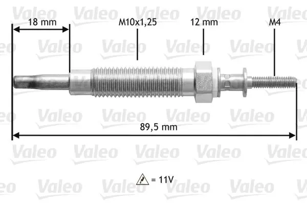 Handler.Part Glow plug Valeo 345215 1