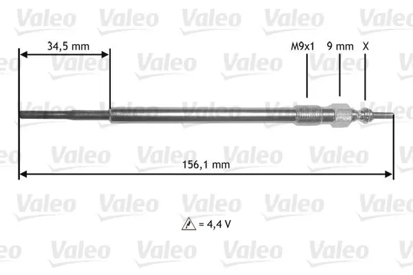 Handler.Part Glow plug Valeo 345218 1