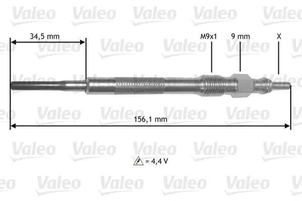 Handler.Part Glow plug Valeo 345219 1