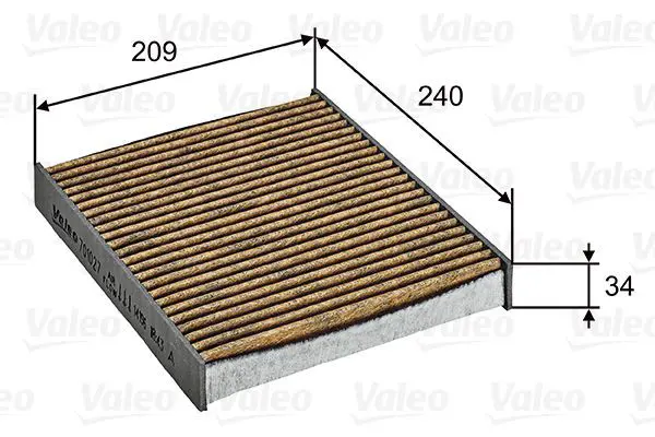 Handler.Part Filter, interior air Valeo 701027 1