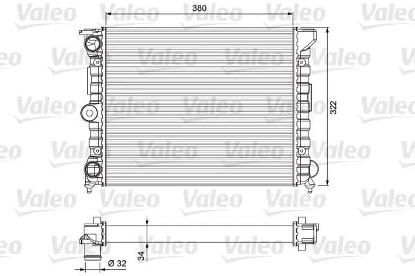 Handler.Part Radiator, engine cooling Valeo 383818 1