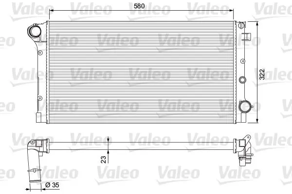 Handler.Part Radiator, engine cooling Valeo 234924 1