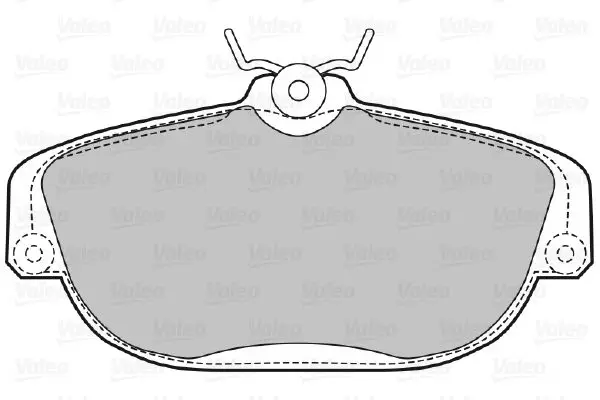 Handler.Part Brake pad set, disc brake Valeo 598695 2