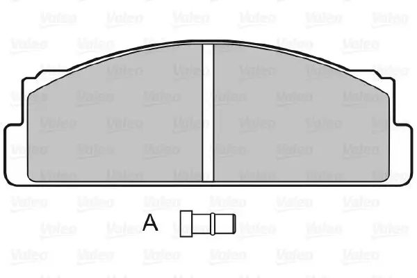 Handler.Part Brake pad set, disc brake Valeo 598090 2