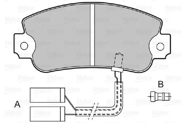 Handler.Part Brake pad set, disc brake Valeo 598091 2