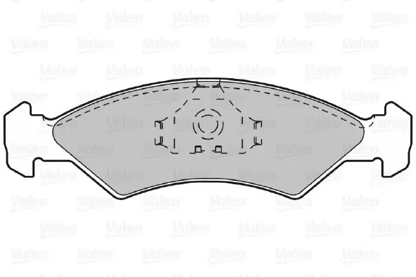 Handler.Part Brake pad set, disc brake Valeo 598167 2