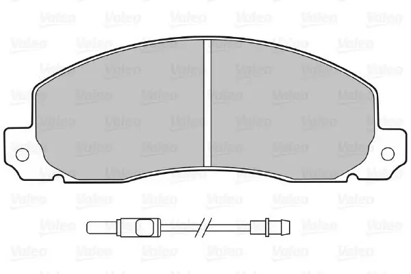 Handler.Part Brake pad set, disc brake Valeo 598086 2